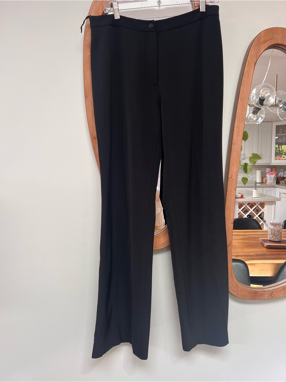 Gerard Darel Black Wide-Leg Dress Pants